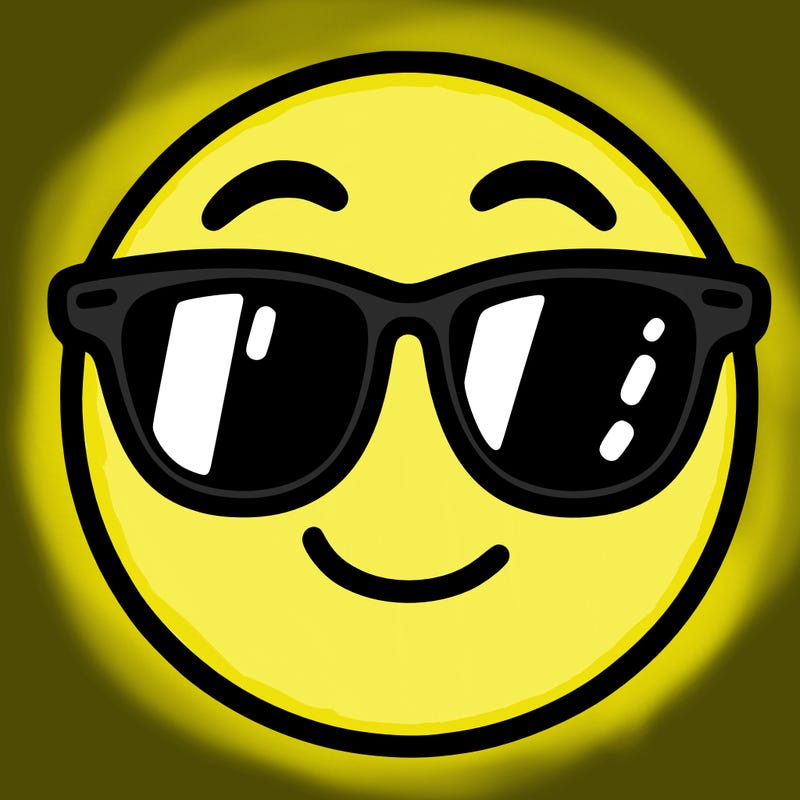 emoji with sunglasses