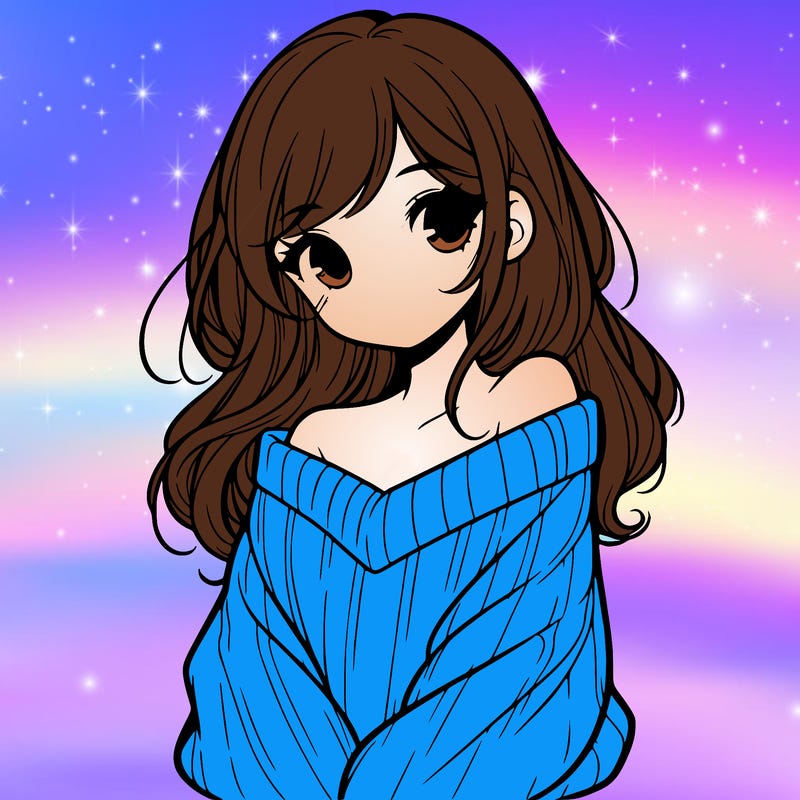 shy pretty girl wearing a sweater that is falling off one shoulder portrait