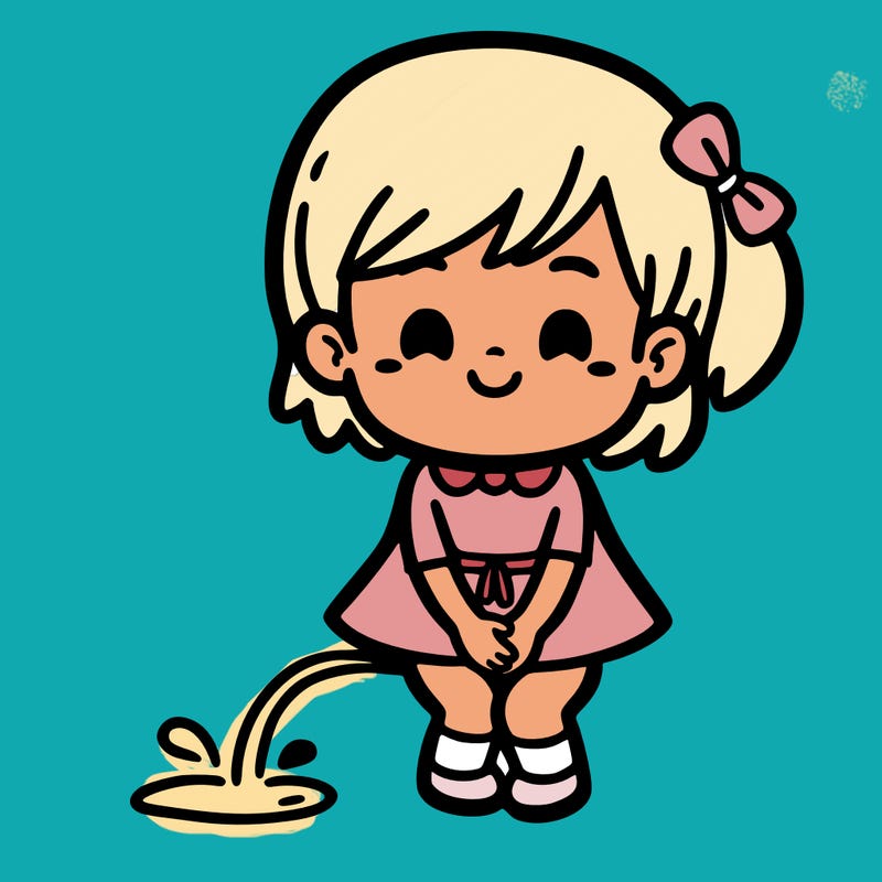 little girl that peed