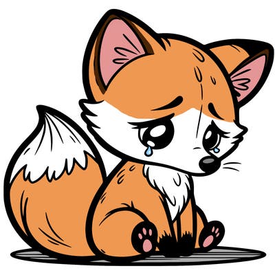 sad fox