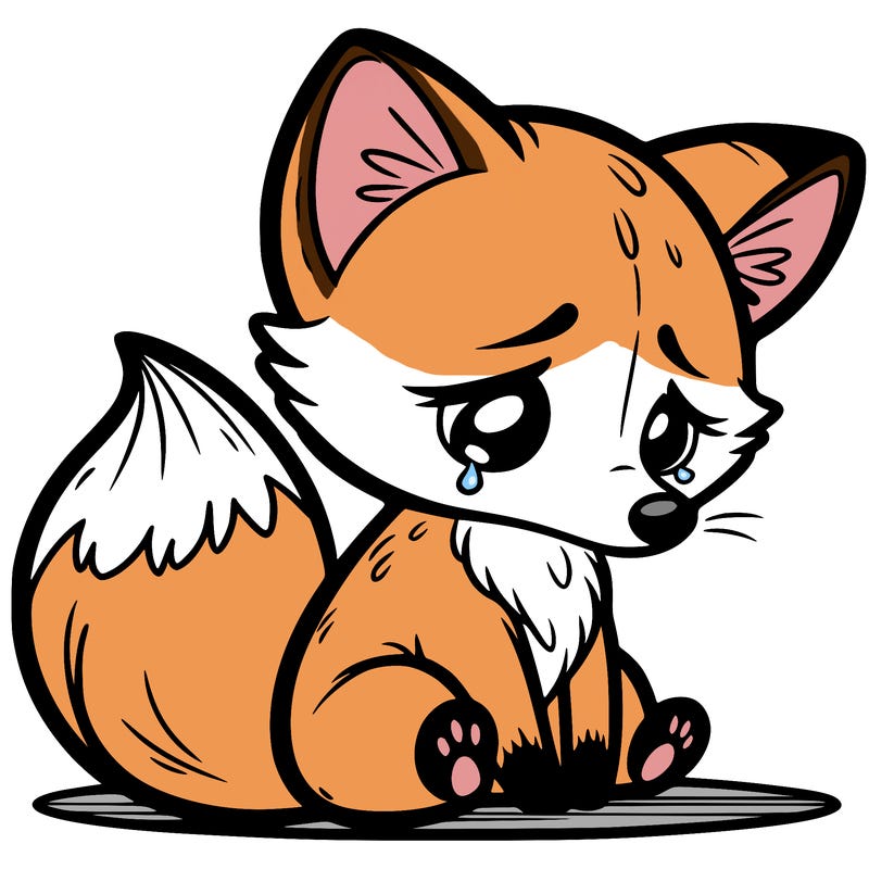 sad fox