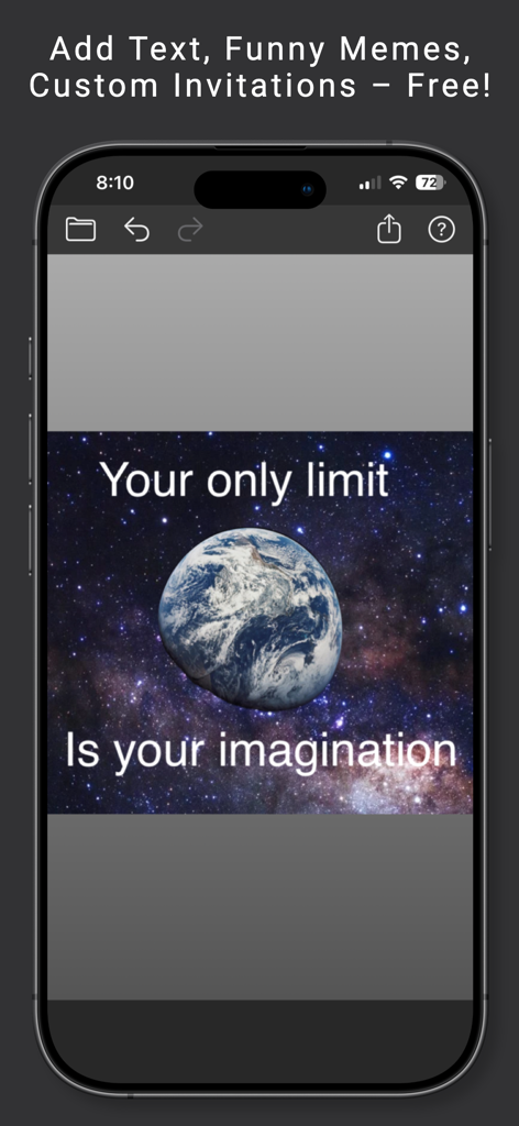 Facecopy: Face Swap Pic Editor - Facecopy app interface for creating custom memes and adding text to photos