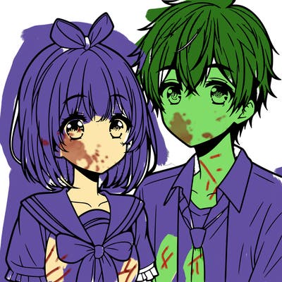 anime girl and boy