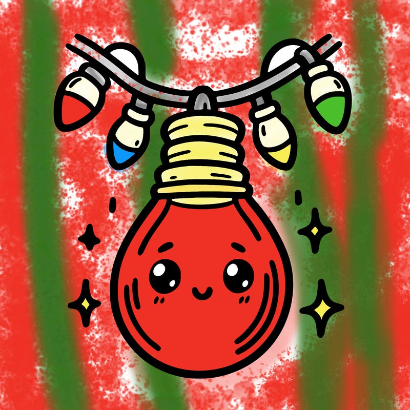 small bulb of a garland