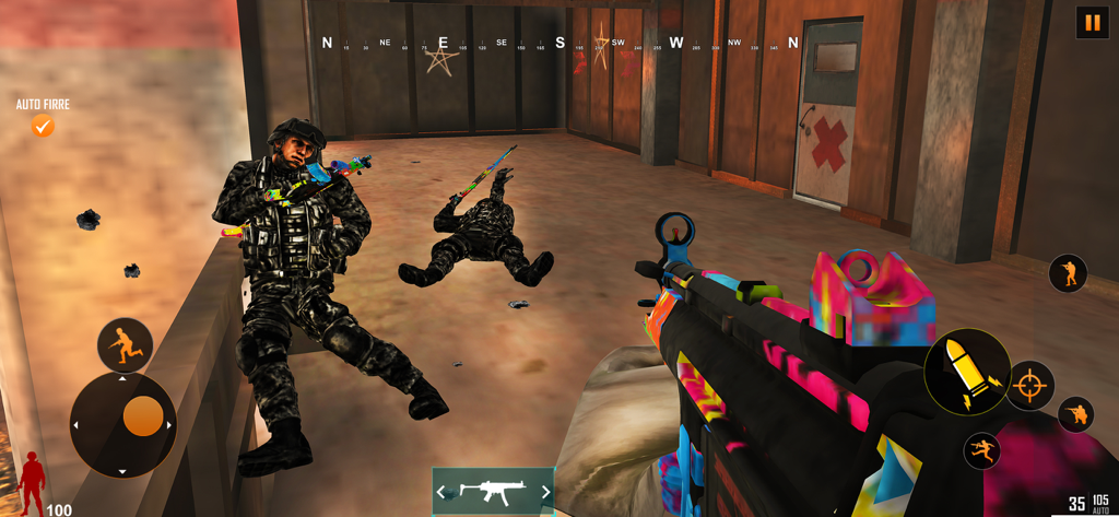 FPS Shooting Sniper Gun Games - Jugabilidad de disparos en primera persona con una misión táctica de comando con un rifle moderno