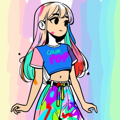 girl in a cute crop top