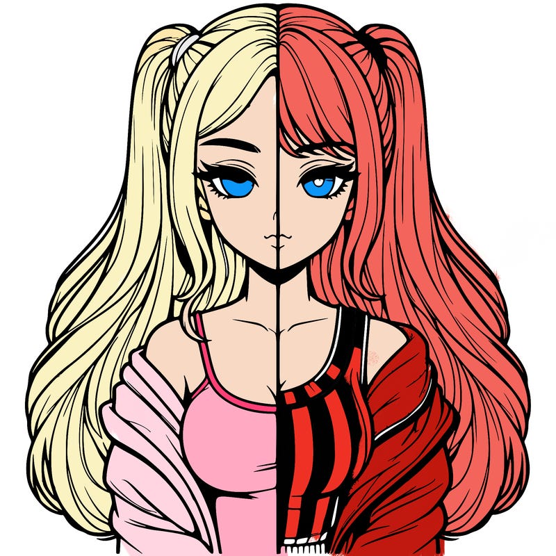 realistic girl split