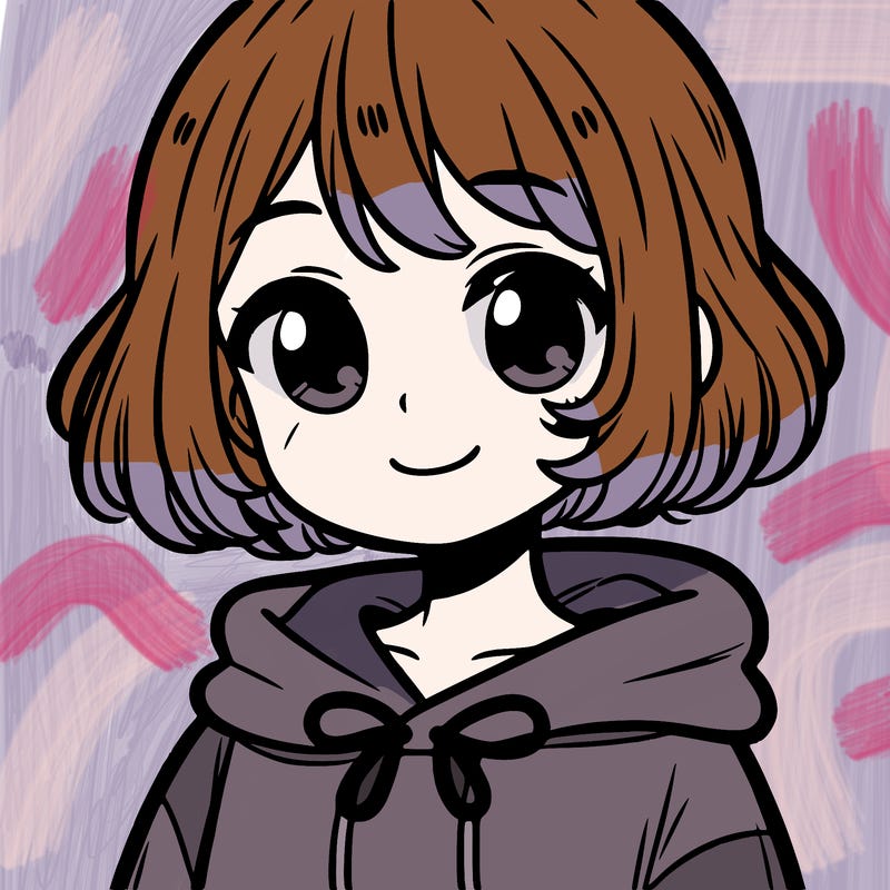 girl with short hair in a hooodie