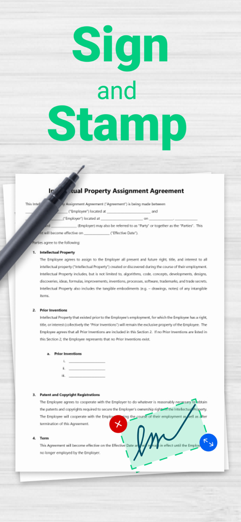 Interfaz mostrando cómo firmar y sellar un documento PDF digital