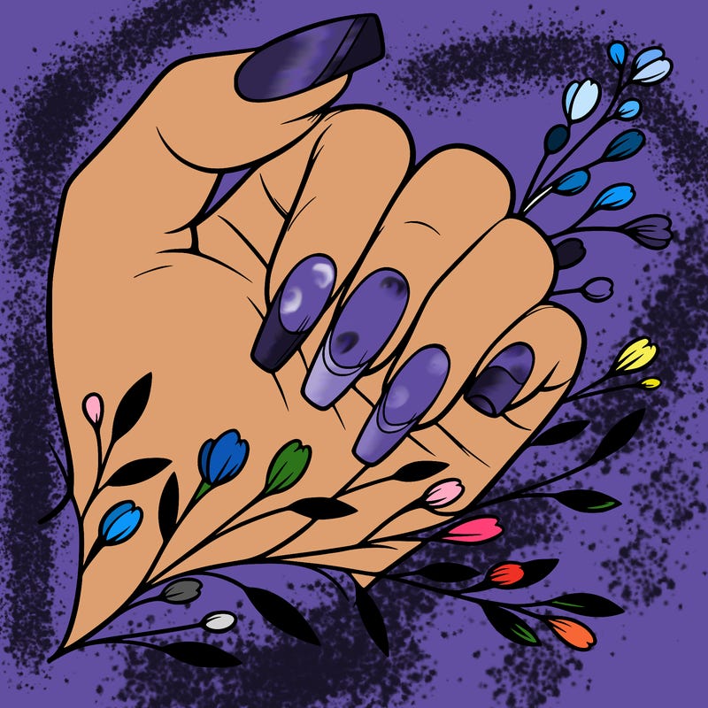 nails with french tip