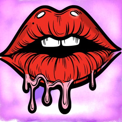 lips that look realistic and drip
