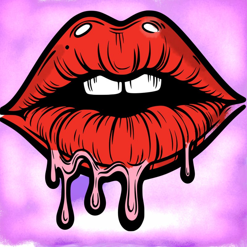 lips that look realistic and drip