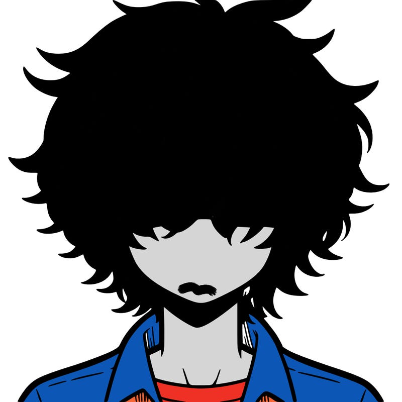 manga boy fluffy hair covering his eyes