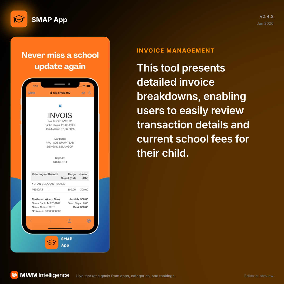 SMAP App - Education App | MWM