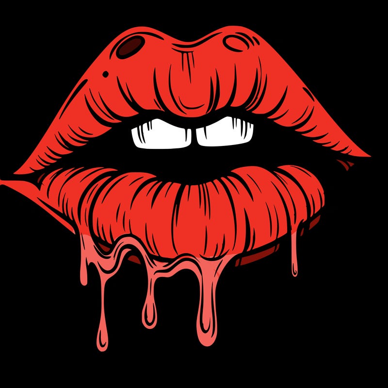 lips that look realistic and drip