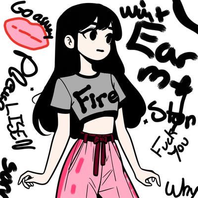 girl in a cute crop top