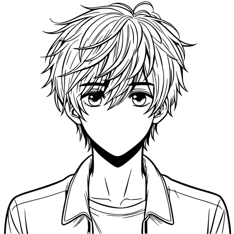 male manga character