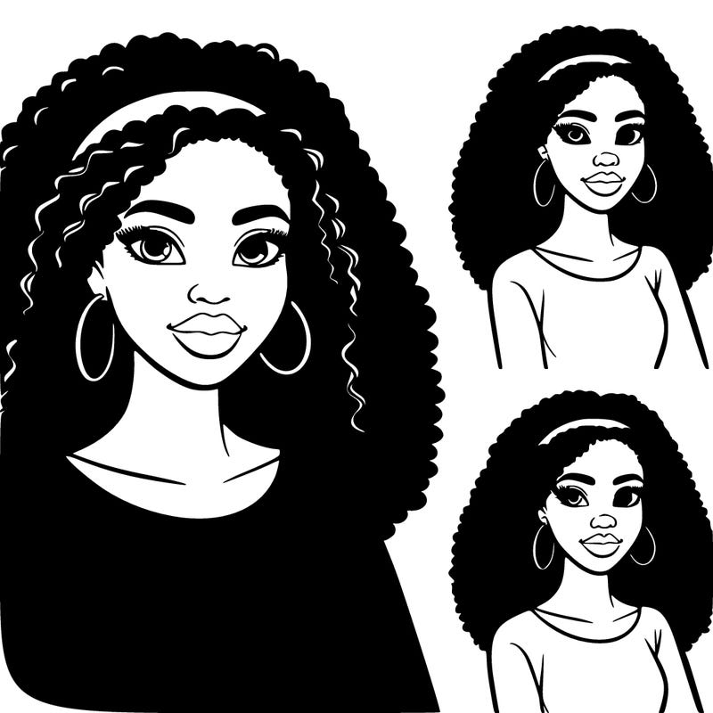 pretty african american woman