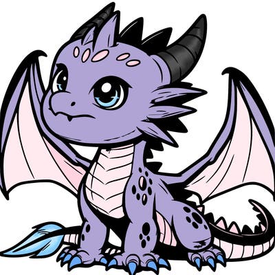 fierce baby night dragon