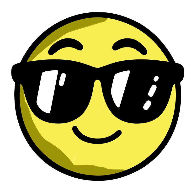 emoji with sunglasses