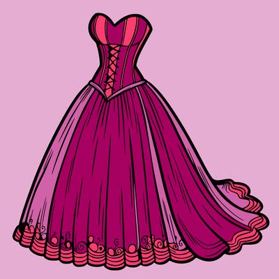 wedding dress-corset and a long and flowy skirt