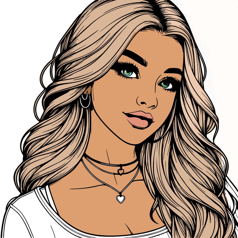 detailed realistic girl