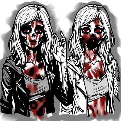 realistic zombie girl