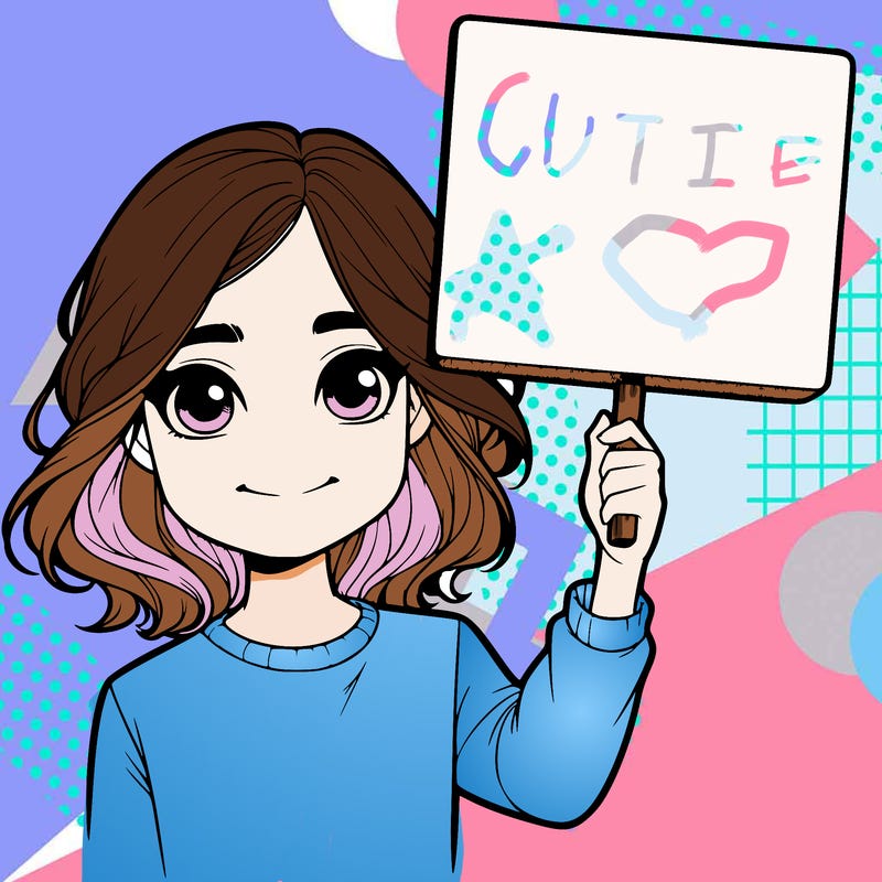 realistic girl holding up a sign