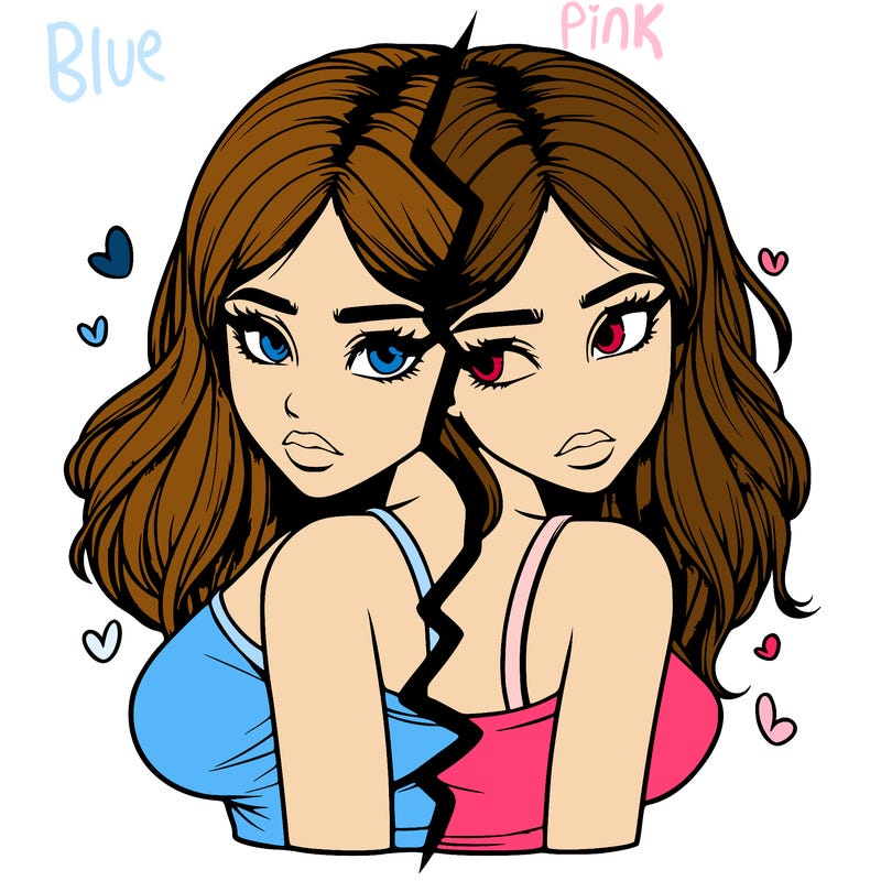 realistic girl split