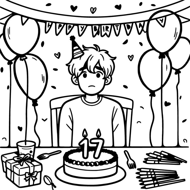 a 17-year-old boy's birthday party