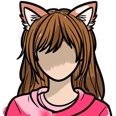 a human with cat ears