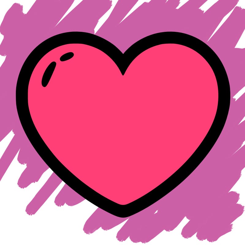 a blank heart