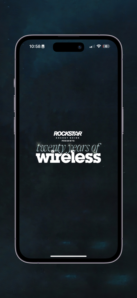 Wireless Festival 2025 - Wireless Festival 2025 app splash screen featuring Rockstar Energy Drink branding