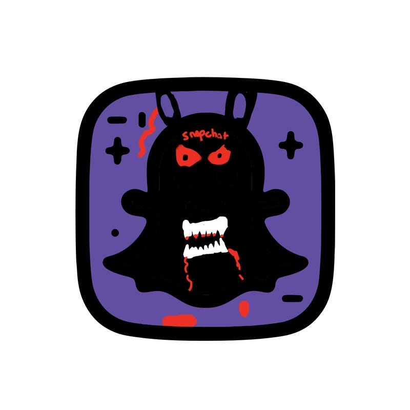 snapchat app icon no face