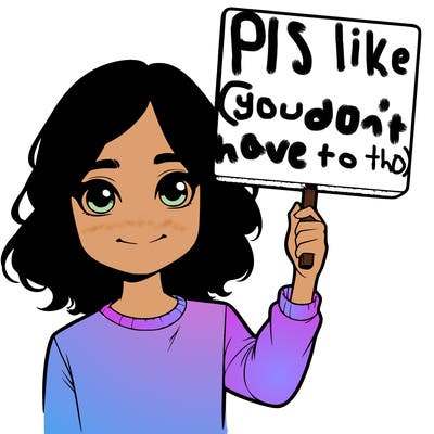 realistic girl holding up a sign