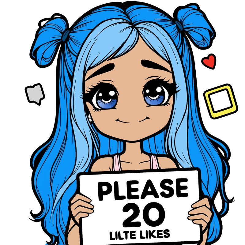 realistic girl holding a sign that says please 20 likes