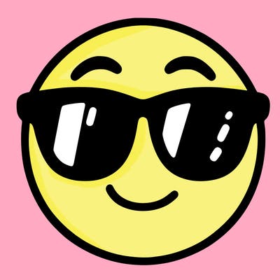 emoji with sunglasses