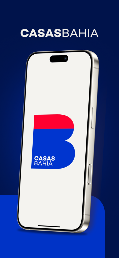 Casas Bahia: Compras Online - Casas Bahiaショッピングアプリのロゴがスマートフォン画面に表示されています