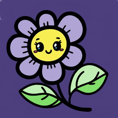 one flower