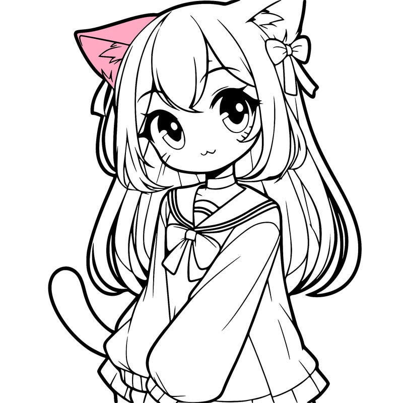 cat anime girl