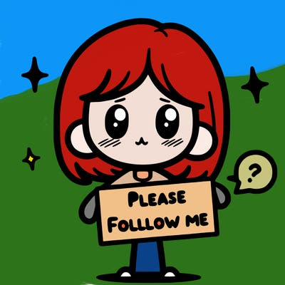 please follow me