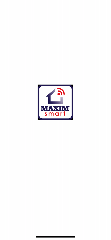 Maxim Smart app splash screen with logo