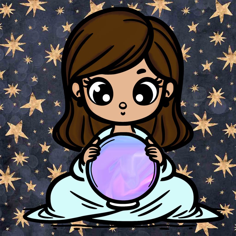 girl with a glowing orb