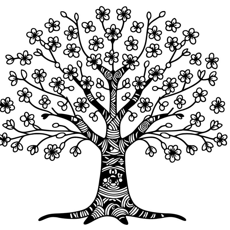 tree of life out of cherry blossom tree