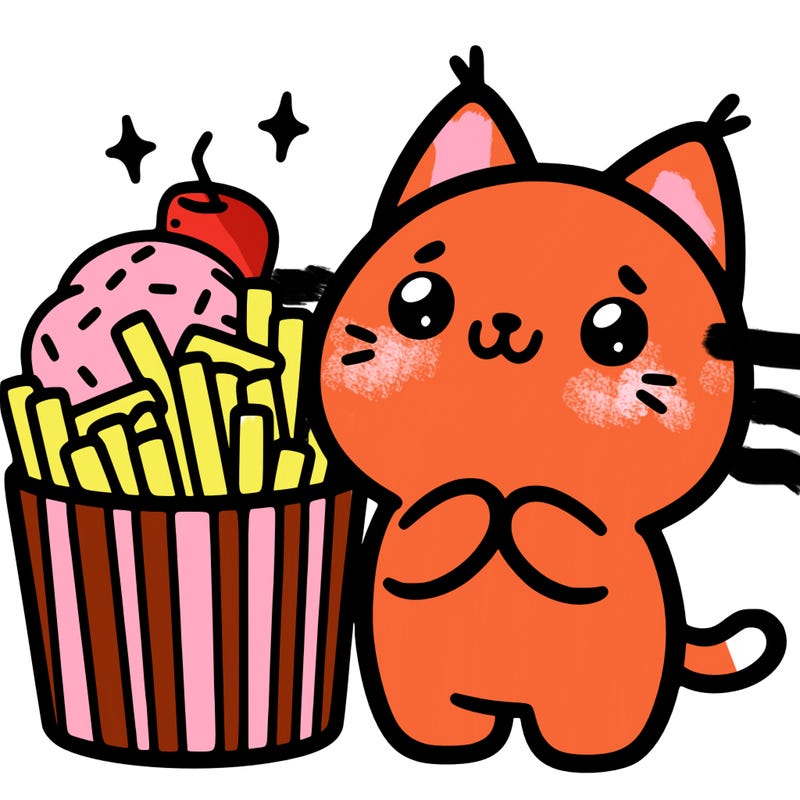 cute food cat