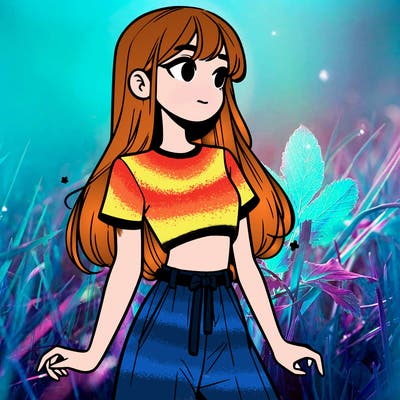 girl in a cute crop top