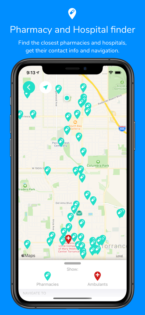 HealthLy: Therapy & Health - HealthLy app pharmacy and hospital finder map