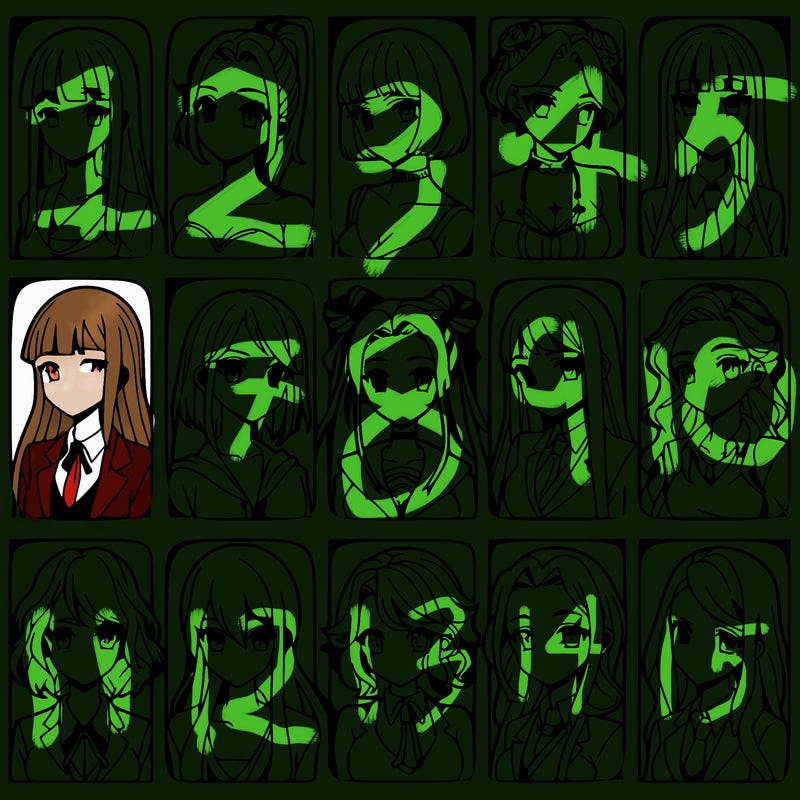 girls that look diffrent anime