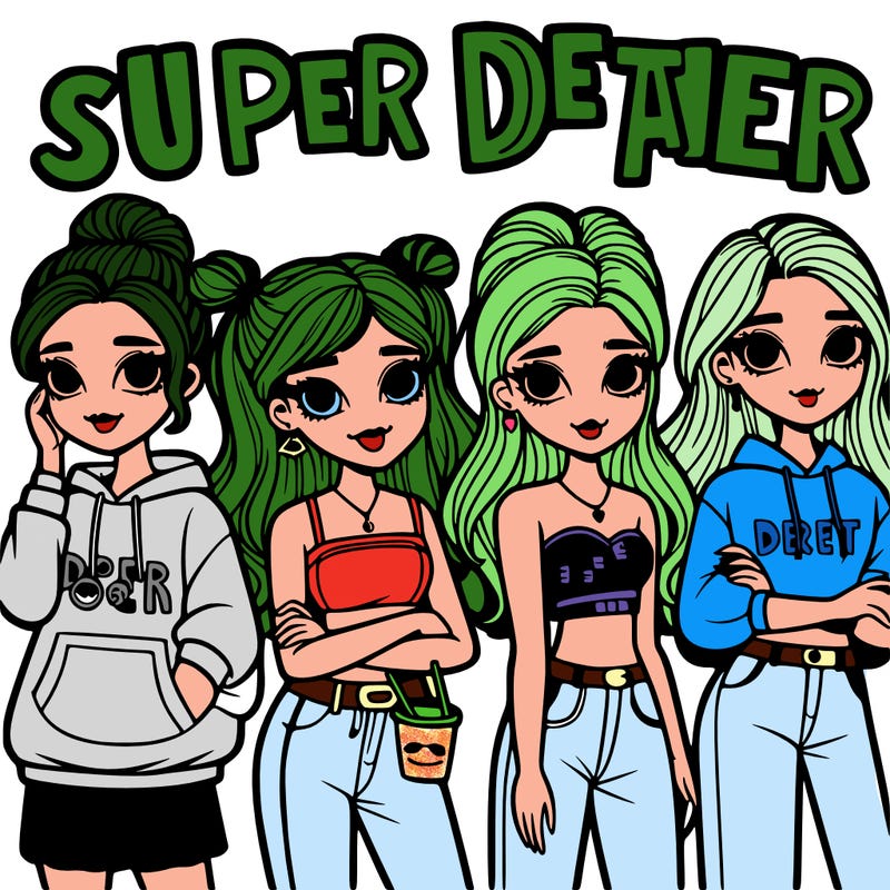 super detailed teen girls