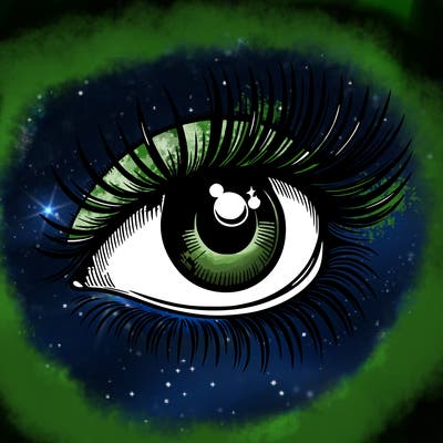 realistic eye long eylashes